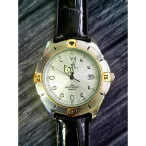 Rare Vintage Festina Vera Pelle Swiss 6077 Diver Mens Watch